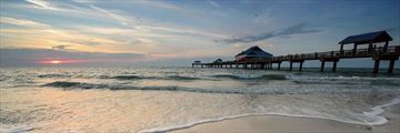 Clearwater Beach at sunset