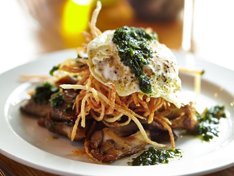 sauteed mushroom dish at the copper onion utah