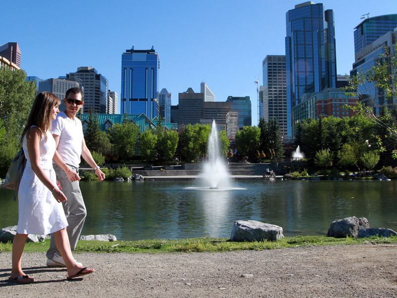 taking a stroll in calgary